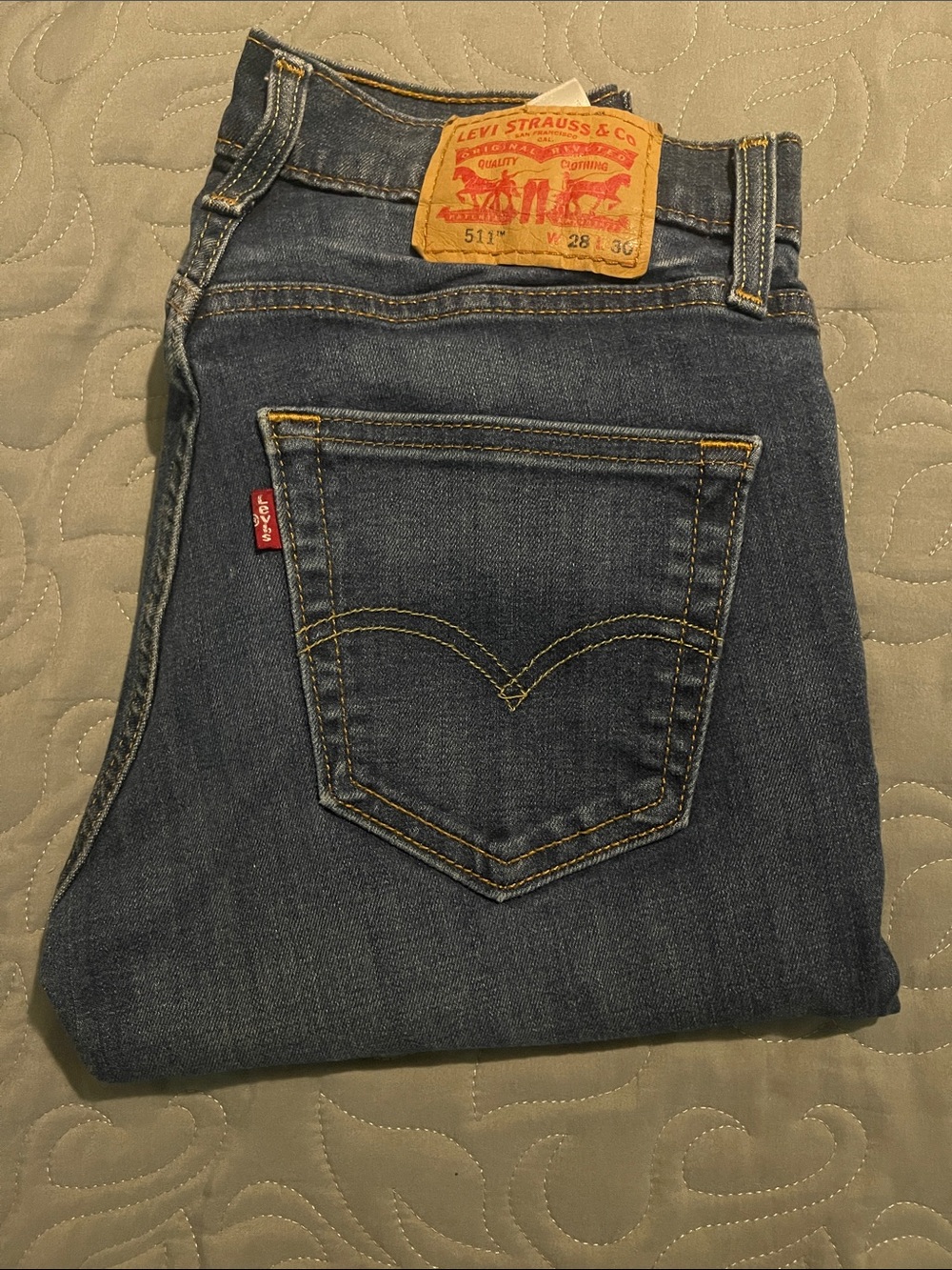 Levi's Slim Straight Jeans 511 in Classic Indigo 28 x 30